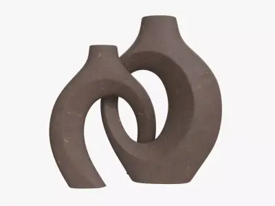 Ceramic Vases 2-set 01 3D model