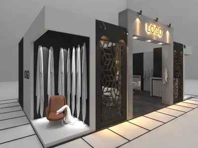 modern-wooden-towel-stand-with-anthracite-detail Free low-poly 3D model