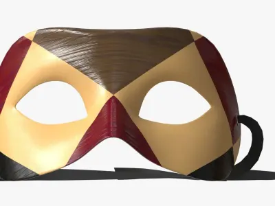 Carnival Venetian Mask 03 3D model