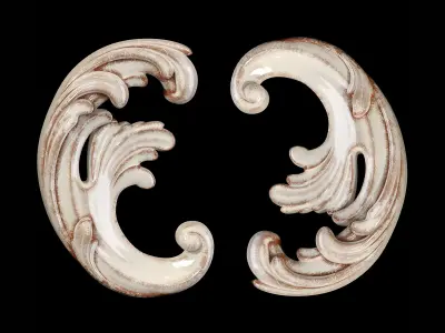 Classic carved 117 3D model