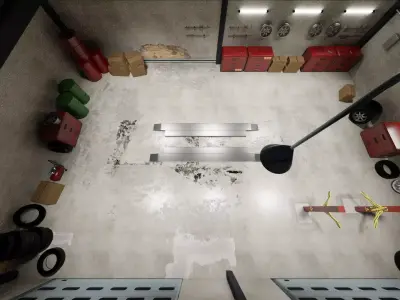 Garage Low-poly 3D model get