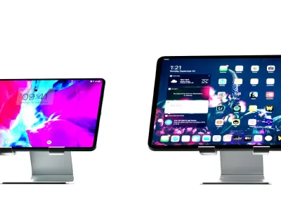 Apple iPad Pro 2022  Apple iPad Air 5 2022 Low-poly 3D model