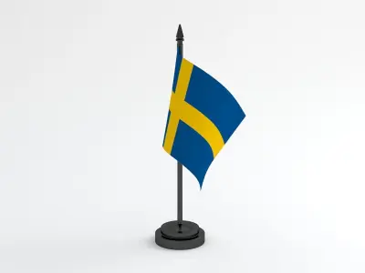 Table Flag Sweden 3D model