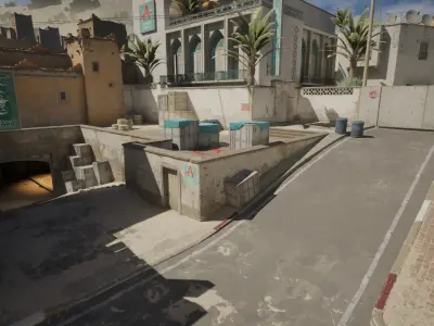 Counter Strike 2 - Dust2 Map Unreal Engine 3D model