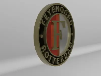 Feyenoord Rotterdam Team Logo 3D model