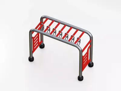Monkey Bars Low-poly 3D model