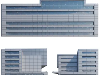 Concept 3D Modern Architectural Building Models 002 3D model