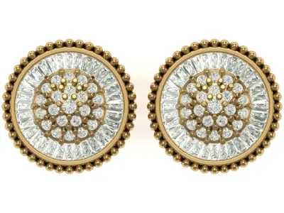 Earring 3D print model 19