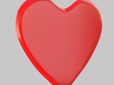 Heart icon v 12 3D model