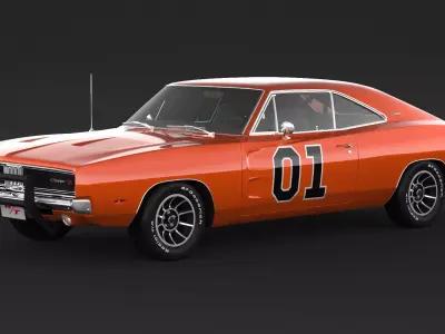 1969 Dodge Charger General Lee 3D model