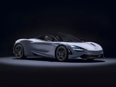 The McLaren 720S Low-poly 3D model