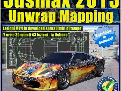 3dsmax 2013 Unwrap Mapping v 8 1 Italiano MP4 3D model