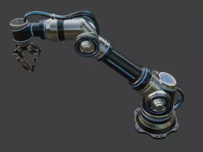 Industrial Robotic Arm 3D Model 3D model