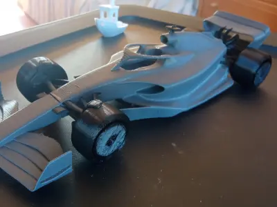 Formula 1 2022 Concept Print Ready with Rollable Wheels 3D print model