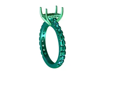 Emerald Ring  3D print model
