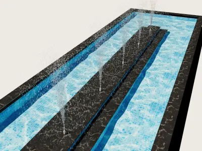 Large Fountain 3D Model  Free 3D model