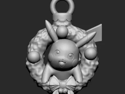 Pokemon - Pikachu Christmas Decoration Free 3D print model