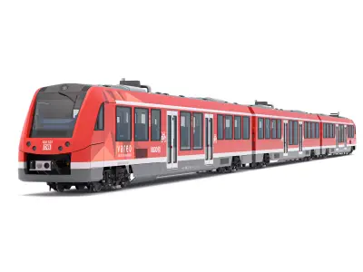 DB Regio Alstom Coradia LINT 81 Train 3D model
