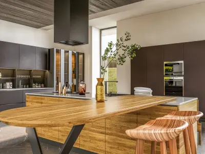 Kitchen fully parametric  Resizable manufacturable 0018 3D model