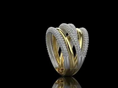 Ring and Earrings set 30174 3D print model