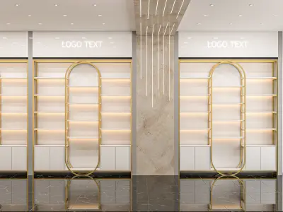 cosmetics shop design 3D model