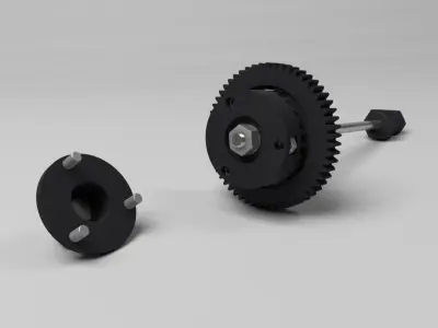 direct drive differential 3D print model