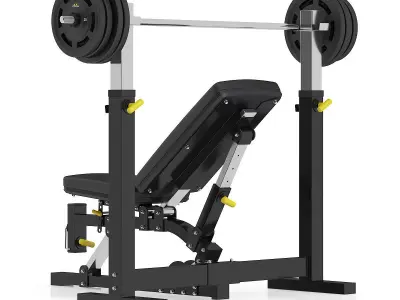 Adjustable Weight Bench 3D model