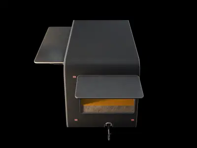 Trailer coffee shop 3D model