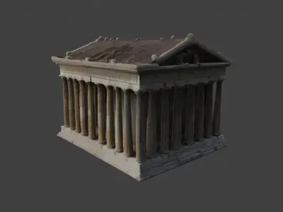 Classical Greek Temple 3D Model 3D model