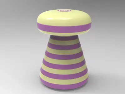 Infitu Side Table Low-poly 3D model