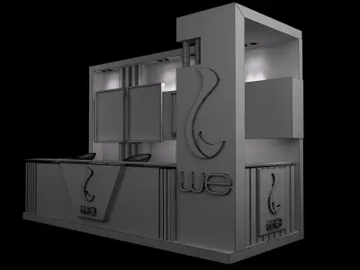 Booth Exhibition Stand a154a 3D model