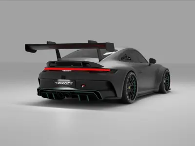 Porsche 911 GT3 rs - Mansory Low-poly 3D model