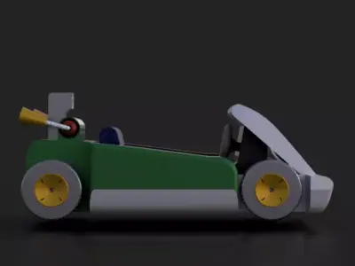 Luigis Kart 3D Model 3D print model