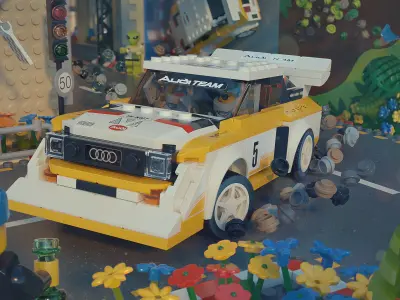 Audi Quattro S1 3D model