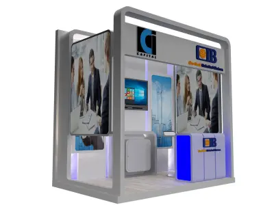 Booth Exhibition Stand a369a 3D model