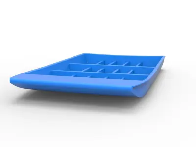 Hull of Drag racing Airboat Scale 1 to 25 3D print model