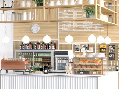 Coffee Kiosk 11 3D model