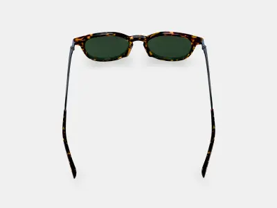 Kian Sunglasses in Black Oak Tortoise with Brushed Ink 3D model