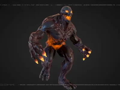 DemonGachi venom from movie unreal engine unity Low-poly 3D model