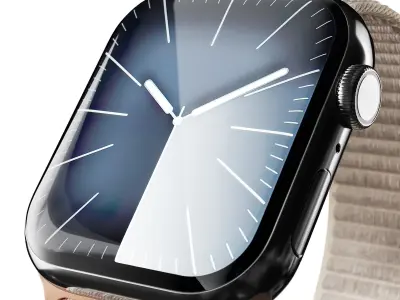 Apple Watch Series 9 Starlight Sport Loop 3D model