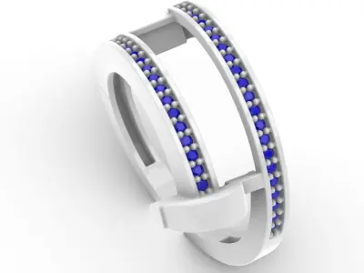 Jewelry Diamond Ring Model RG19 Free 3D print model