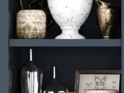 Set 129 shelf 3D model