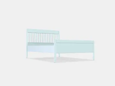 IDANAS Bed frame 17 Low-poly 3D model