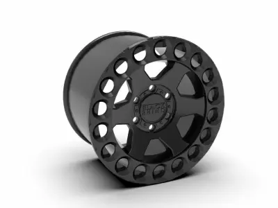 Matte Black Black Rhino Odessa Wheel Series Odessa wheel 3D print model