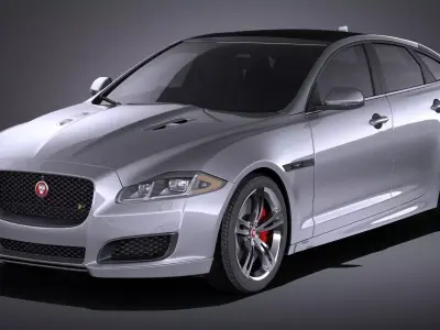Jaguar XJR 2016 VRAY 3D model