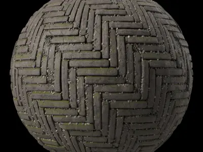 Pavement Materials 31- Paving By Water and Mud 4k Seamless Sbsar Texture