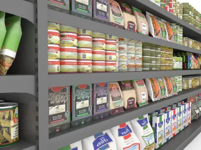 3D canned food 09 model Low-poly 3D model