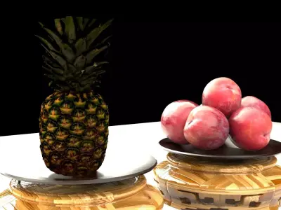 Chinese pineapple 3D model