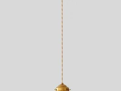 Flower Art Deco Glass Chandelier 3D model