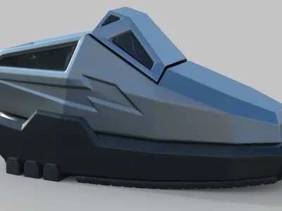 Tesla Cybertruck shoe  3D model
